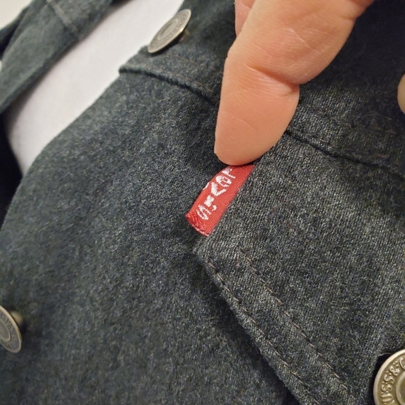 NWT Levi's Red Label Charcoal Gray Women's Vest Size Medium, Casual - Picture 9 of 14